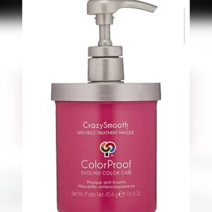 ColorProof CrazySmooth Anti-Frizz Treatment Masque 16 OZ New